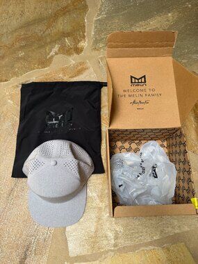 *NEW* Melin Trenches Hydrolite Snapback Hat Heather Grey Classic Size